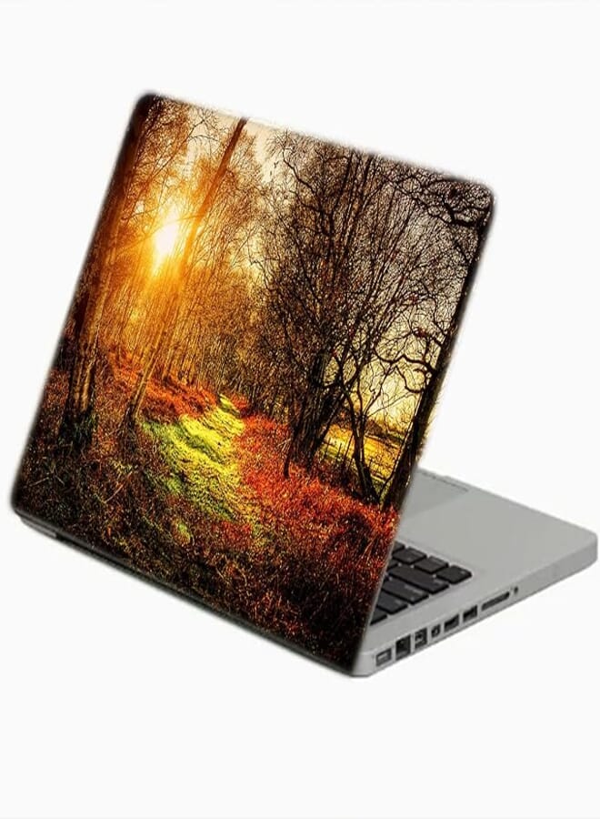 TAT Stains Liquid Texture Printed Laptop Sticker Multicolour-15.6 inch-3709